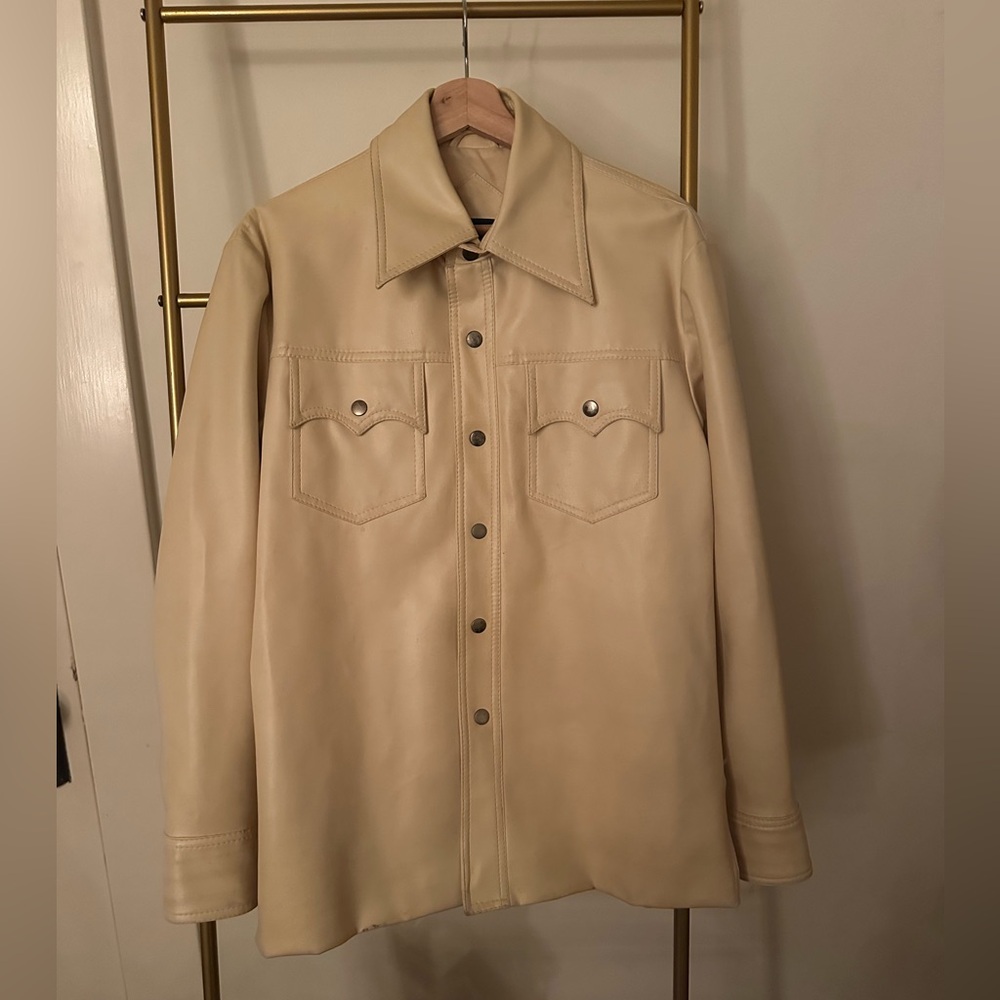 Vintage Western Vegan Leather Jacket